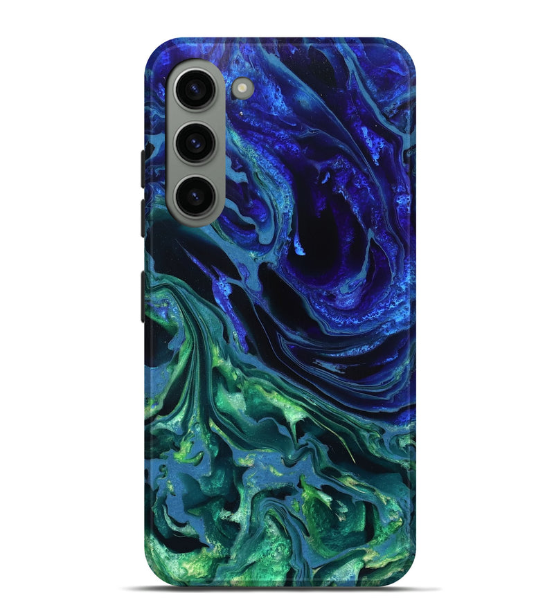 Galaxy S23 Plus ResinArt Live Edge Phone Case - Stone (Blue, 832042)