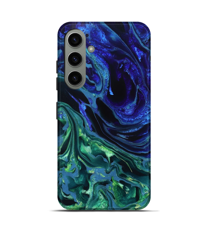 Galaxy S24 ResinArt Live Edge Phone Case - Stone (Blue, 832042)