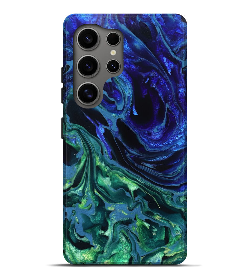 Galaxy S25 Ultra ResinArt Live Edge Phone Case - Stone (Blue, 832042)
