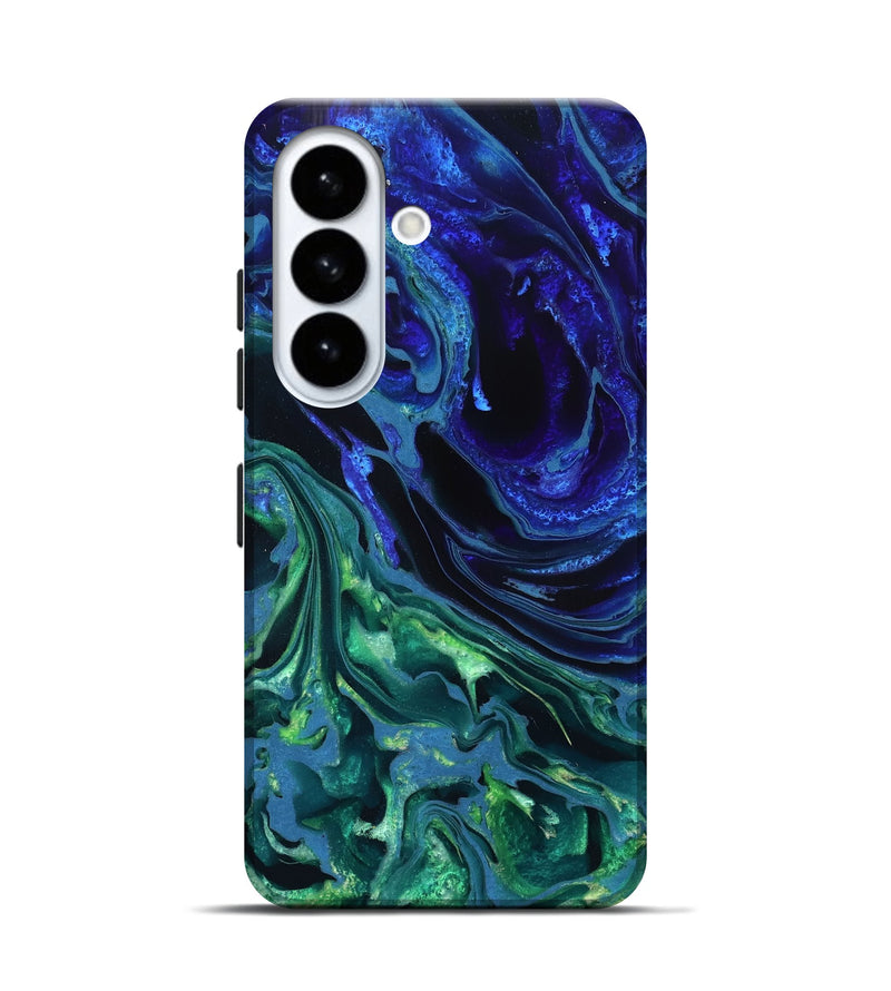 Galaxy S26 ResinArt Live Edge Phone Case - Stone (Blue, 832042)