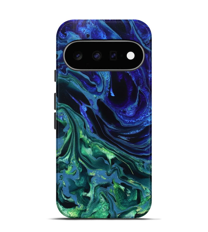 Pixel 11 ResinArt Live Edge Phone Case - Stone (Blue, 832042)