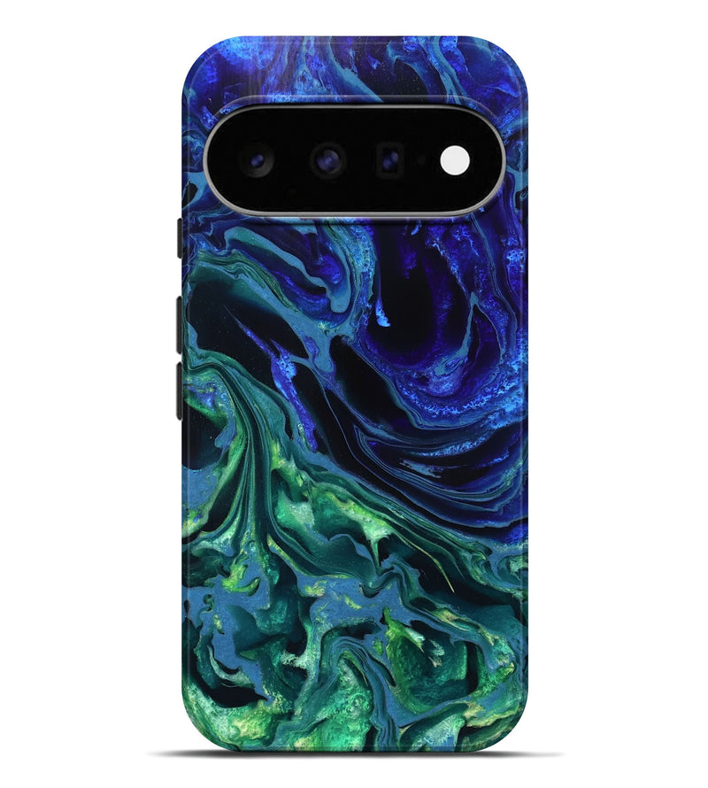 Pixel 11 Pro XL ResinArt Live Edge Phone Case - Stone (Blue, 832042)