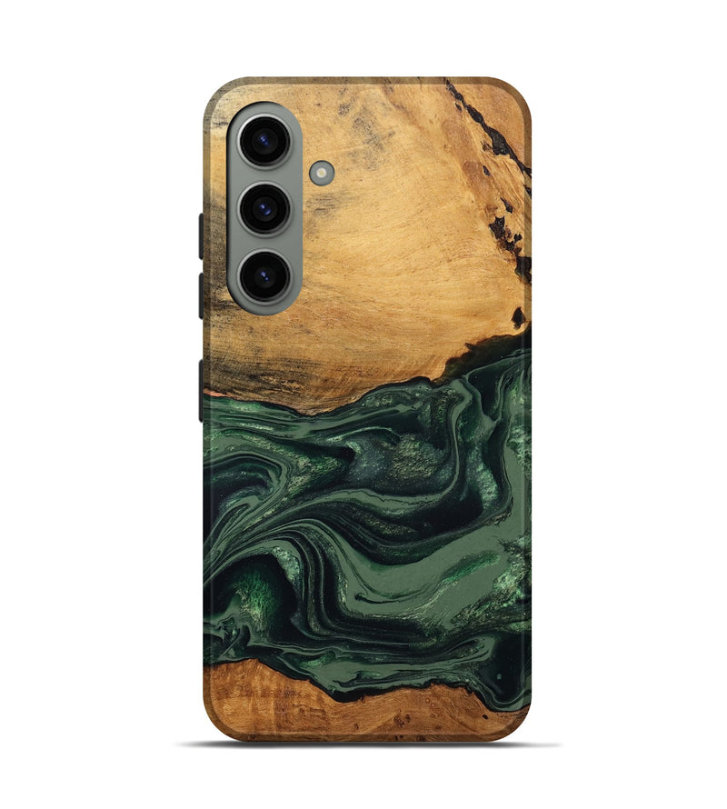 Galaxy S24 Wood Live Edge Phone Case - Shanna (Green, 832043)