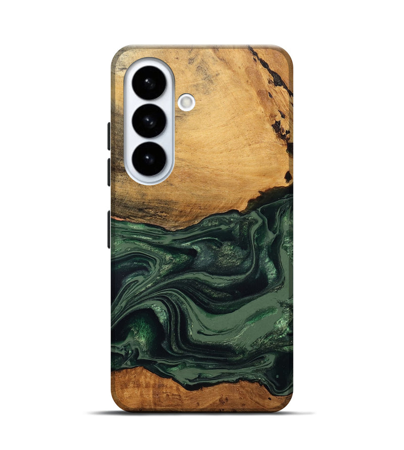 Galaxy S26 Wood Live Edge Phone Case - Shanna (Green, 832043)