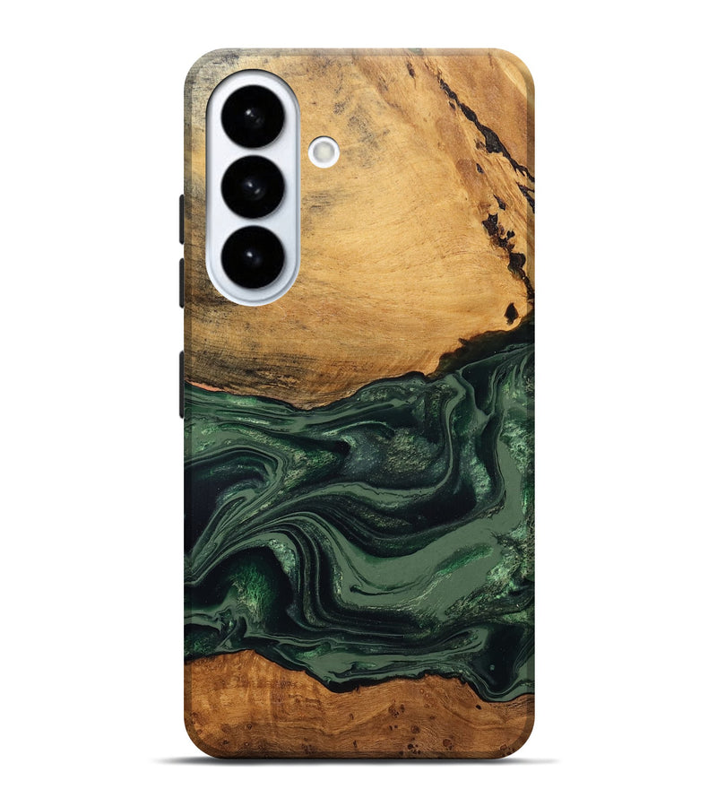 Galaxy S26 Plus Wood Live Edge Phone Case - Shanna (Green, 832043)
