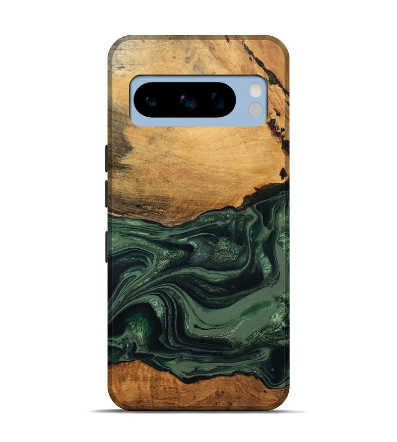 Pixel 8 Pro Wood Live Edge Phone Case - Shanna (Green, 832043)