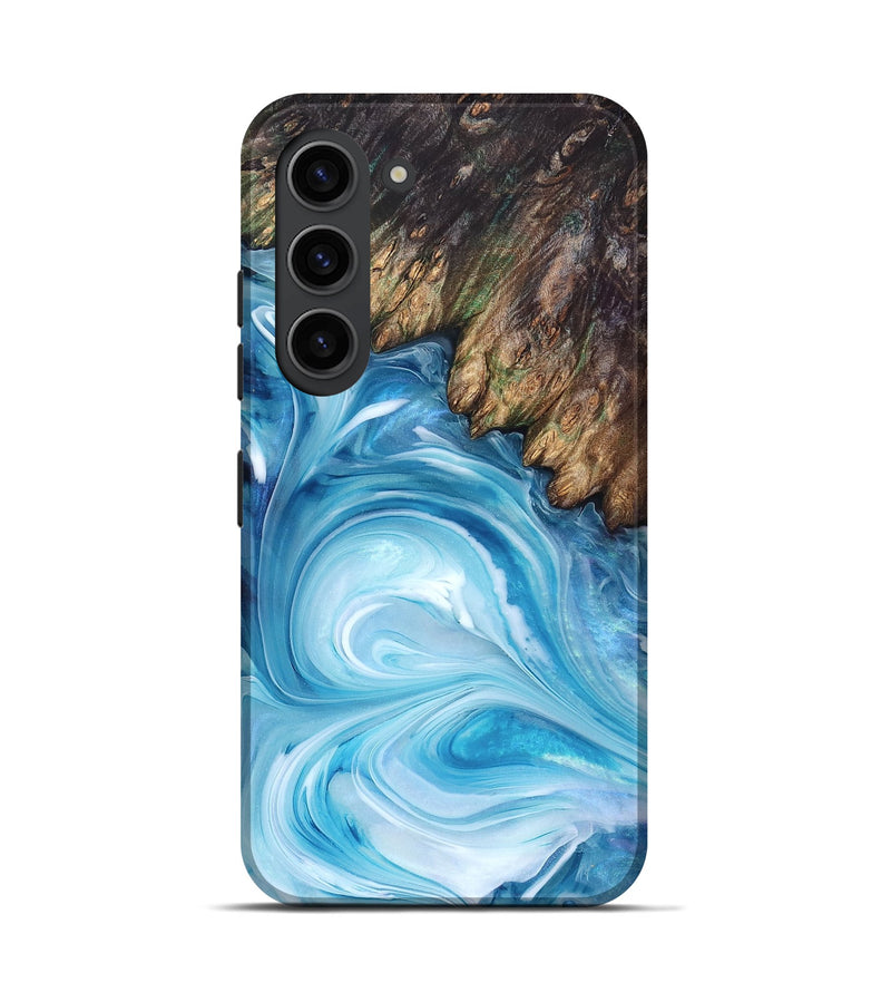 Galaxy S23 Wood Live Edge Phone Case - Woodrow (Blue, 832044)