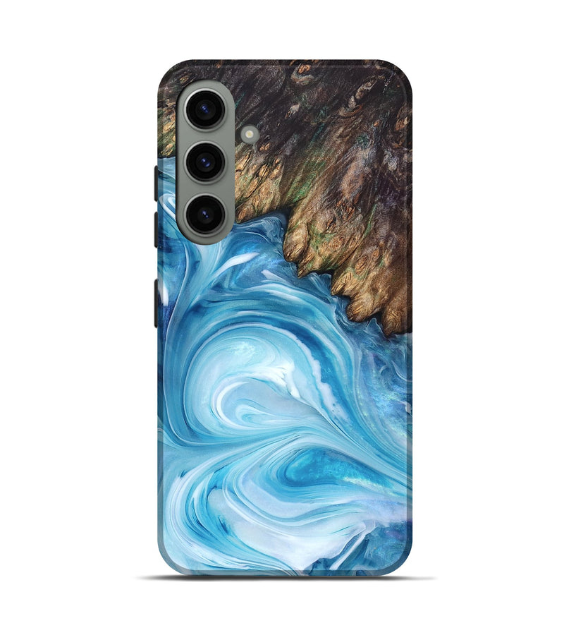 Galaxy S24 Wood Live Edge Phone Case - Woodrow (Blue, 832044)
