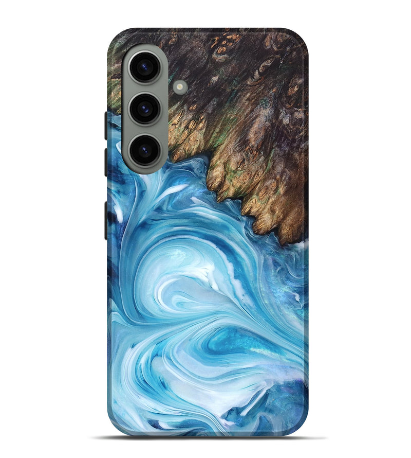Galaxy S24 Plus Wood Live Edge Phone Case - Woodrow (Blue, 832044)