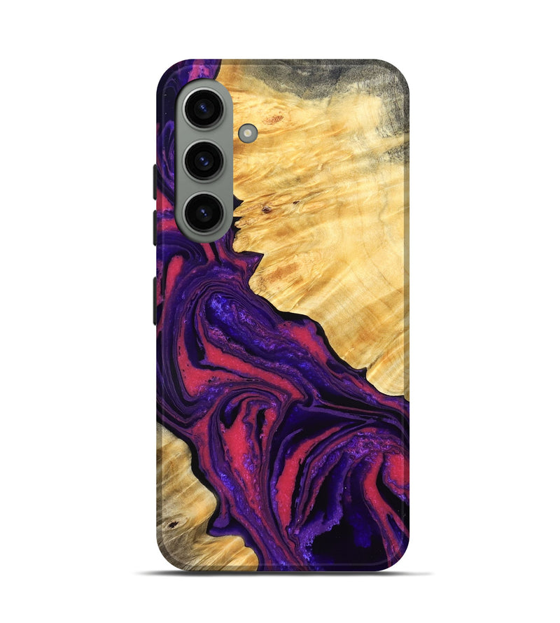Galaxy S24 Wood Live Edge Phone Case - Simon (Purple, 832045)