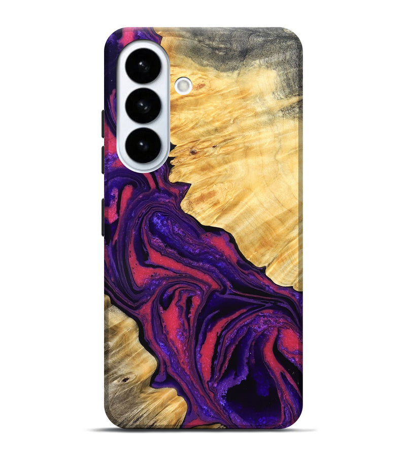 Galaxy S26 Plus Wood Live Edge Phone Case - Simon (Purple, 832045)