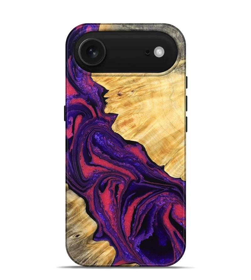 iPhone 17 Air Wood Live Edge Phone Case - Simon (Purple, 832045)