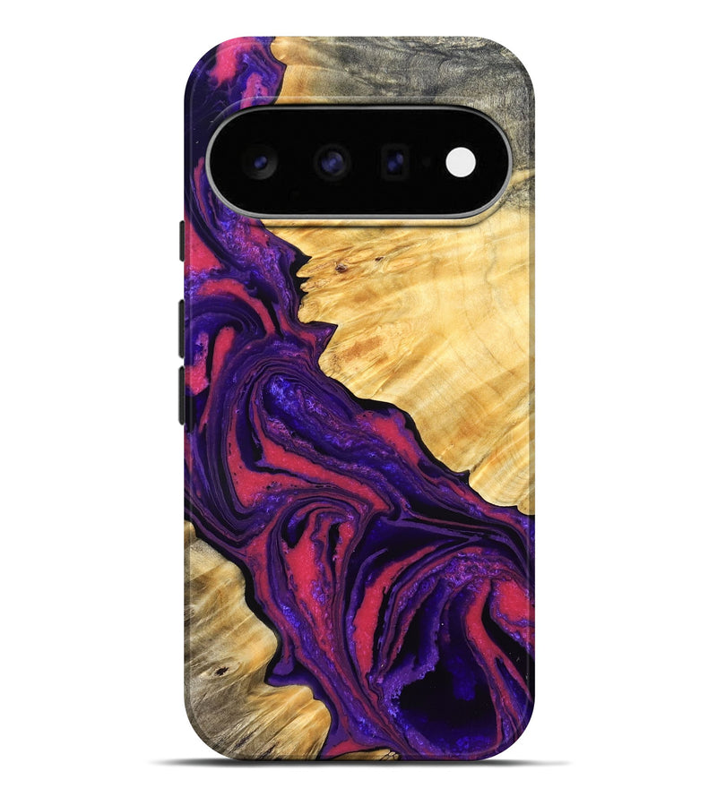 Pixel 11 Pro XL Wood Live Edge Phone Case - Simon (Purple, 832045)