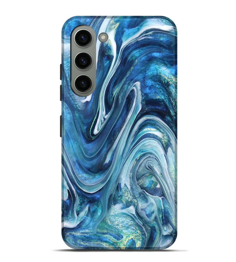 Galaxy S23 Plus ResinArt Live Edge Phone Case - Beckett (Blue, 832046)