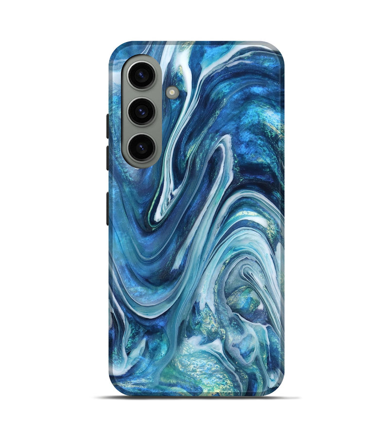 Galaxy S24 ResinArt Live Edge Phone Case - Beckett (Blue, 832046)