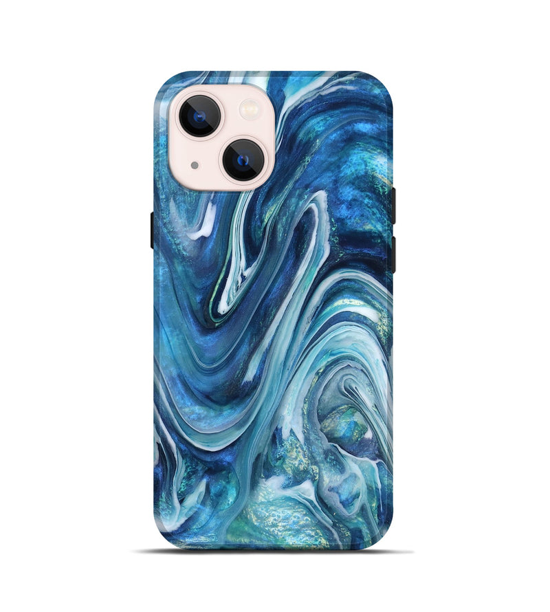 iPhone 13 mini ResinArt Live Edge Phone Case - Beckett (Blue, 832046)