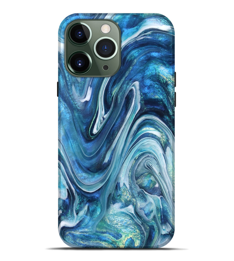 iPhone 13 Pro Max ResinArt Live Edge Phone Case - Beckett (Blue, 832046)
