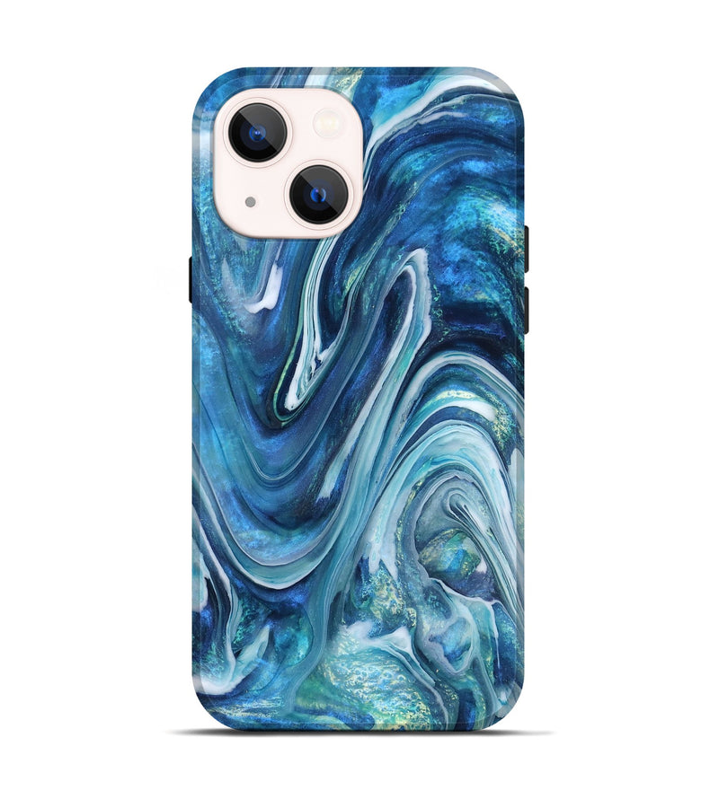 iPhone 14 ResinArt Live Edge Phone Case - Beckett (Blue, 832046)