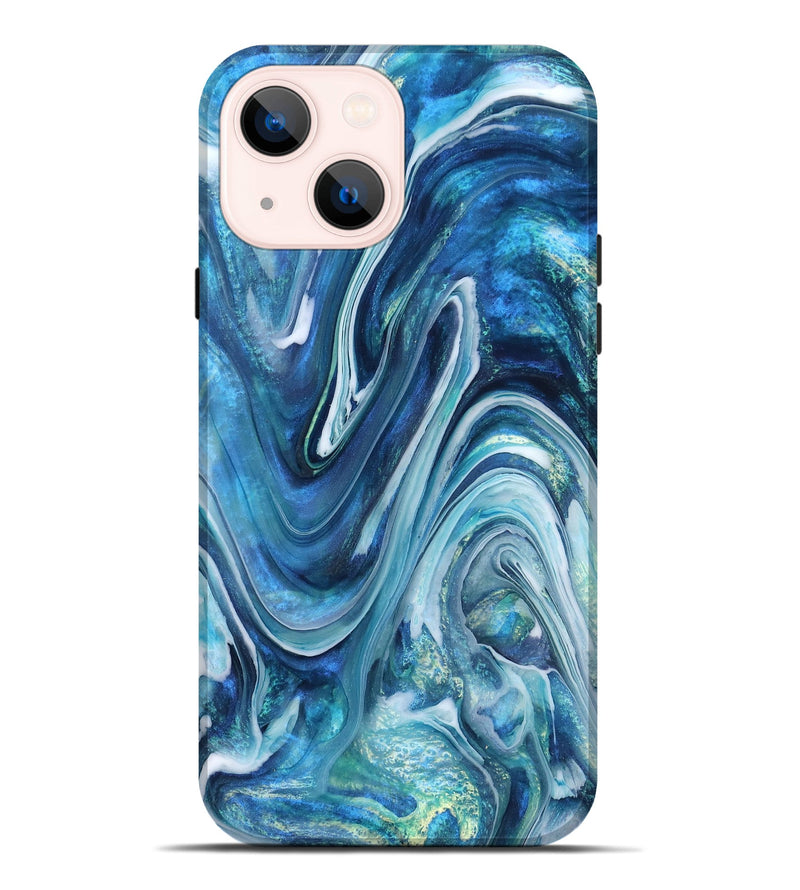 iPhone 14 Plus ResinArt Live Edge Phone Case - Beckett (Blue, 832046)