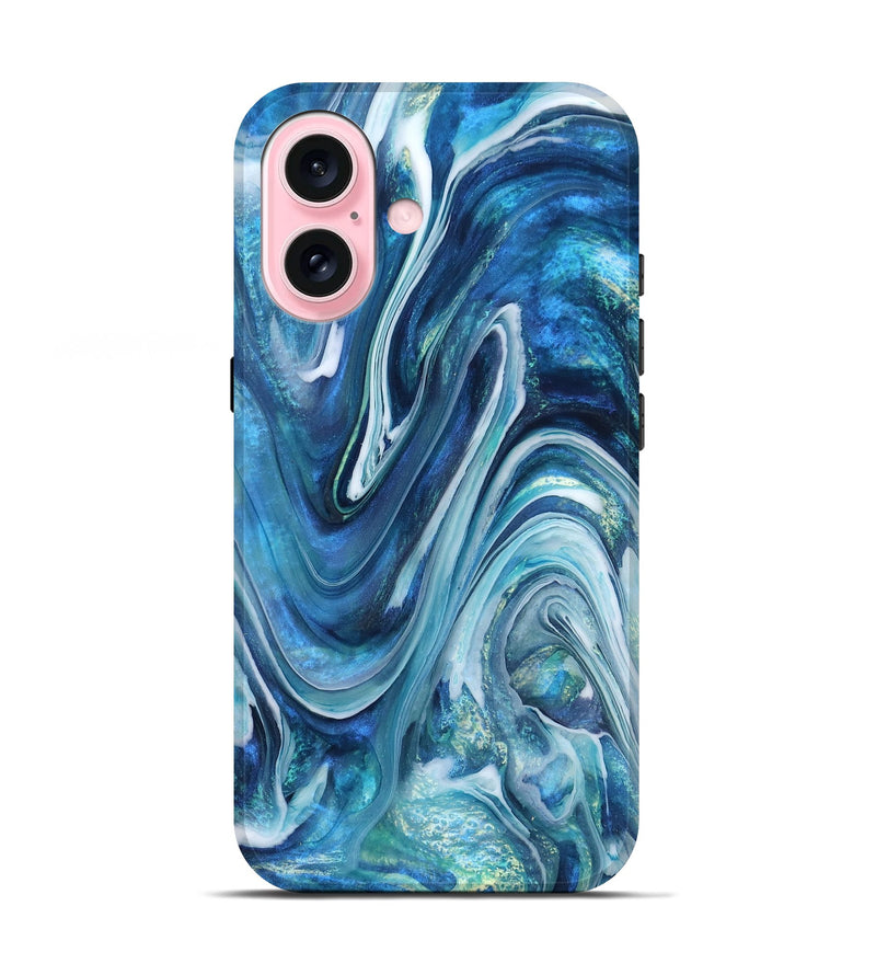 iPhone 17 ResinArt Live Edge Phone Case - Beckett (Blue, 832046)