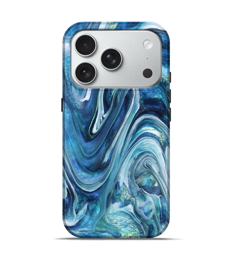 iPhone 18 Pro ResinArt Live Edge Phone Case - Beckett (Blue, 832046)