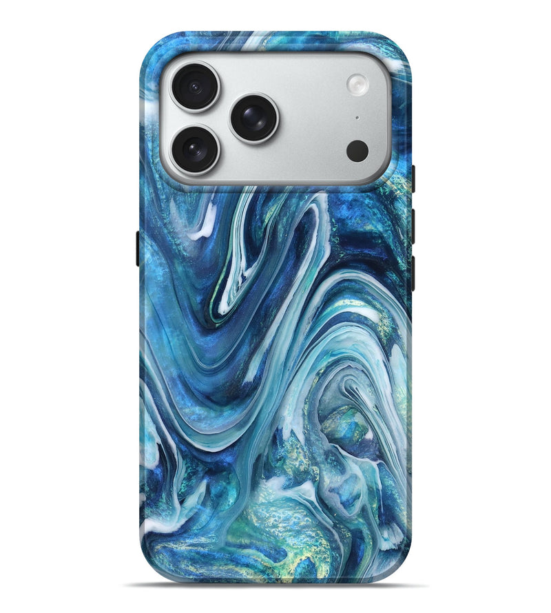 iPhone 18 Pro Max ResinArt Live Edge Phone Case - Beckett (Blue, 832046)