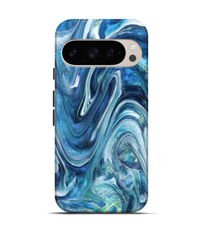 Pixel 10 ResinArt Live Edge Phone Case - Beckett (Blue, 832046)