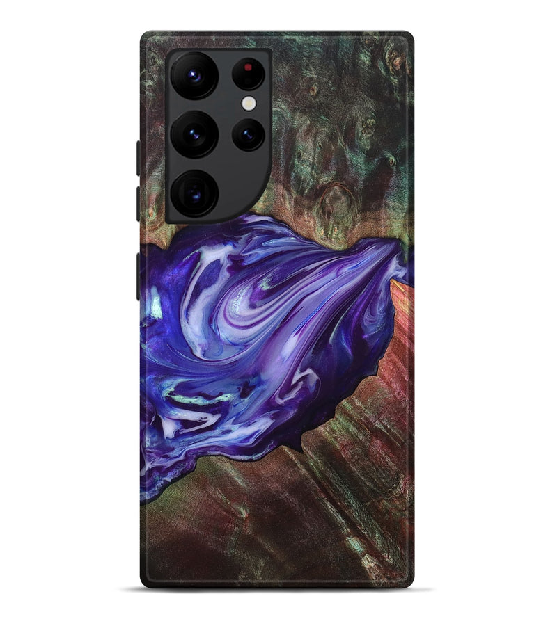 Galaxy S22 Ultra Wood Live Edge Phone Case - Roxanna (Purple, 832047)