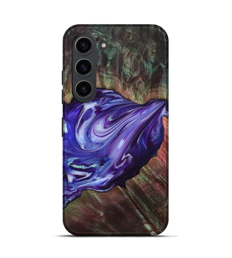 Galaxy S23 Wood Live Edge Phone Case - Roxanna (Purple, 832047)