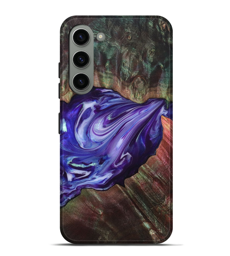 Galaxy S23 Plus Wood Live Edge Phone Case - Roxanna (Purple, 832047)