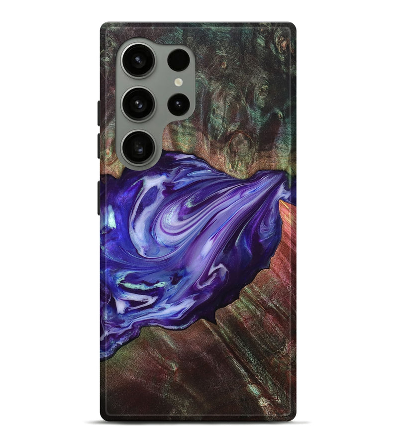 Galaxy S24 Ultra Wood Live Edge Phone Case - Roxanna (Purple, 832047)