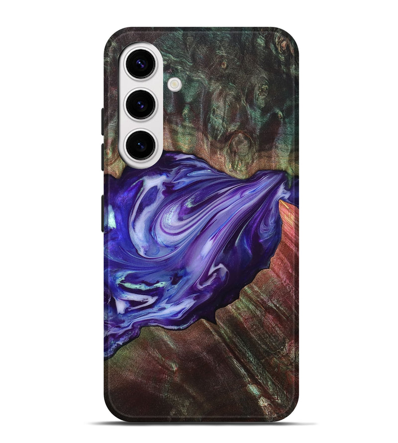 Galaxy S25 Plus Wood Live Edge Phone Case - Roxanna (Purple, 832047)