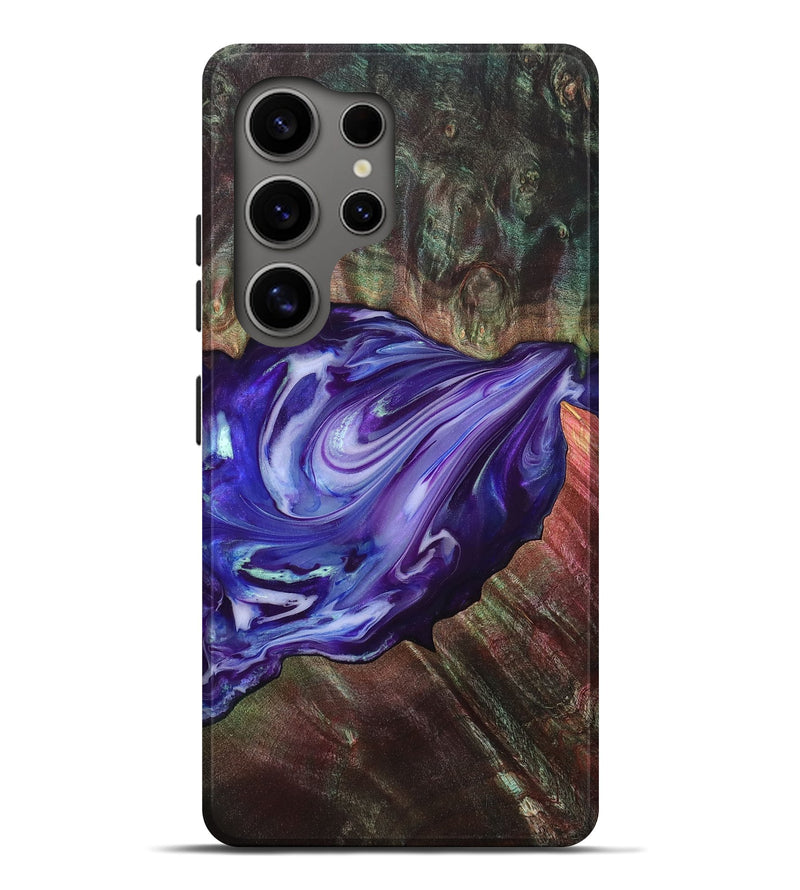 Galaxy S25 Ultra Wood Live Edge Phone Case - Roxanna (Purple, 832047)