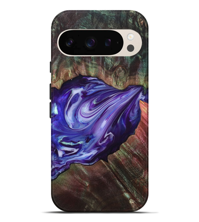 Pixel 10 Pro XL Wood Live Edge Phone Case - Roxanna (Purple, 832047)