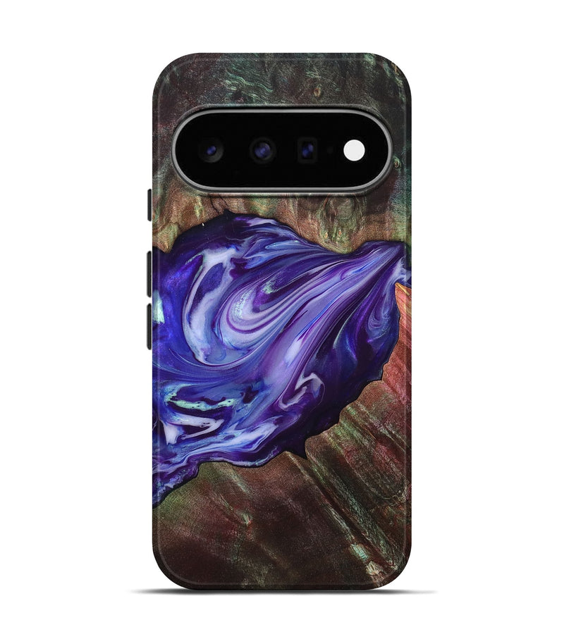 Pixel 11 Pro Wood Live Edge Phone Case - Roxanna (Purple, 832047)