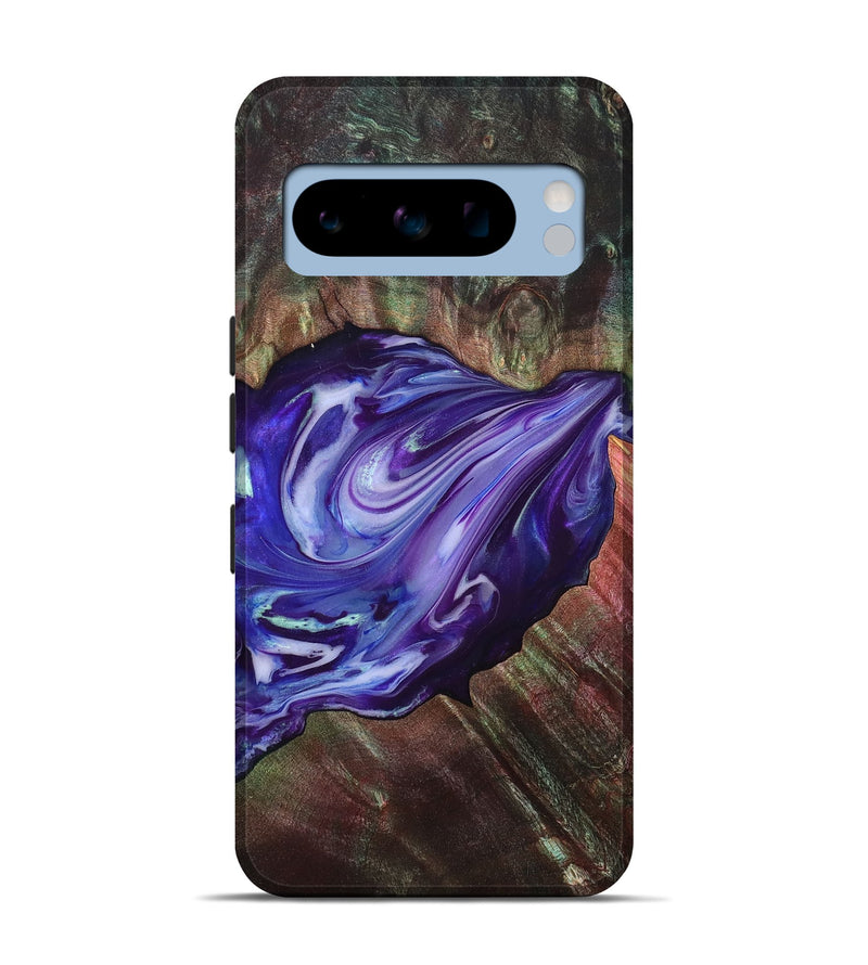 Pixel 8 Pro Wood Live Edge Phone Case - Roxanna (Purple, 832047)