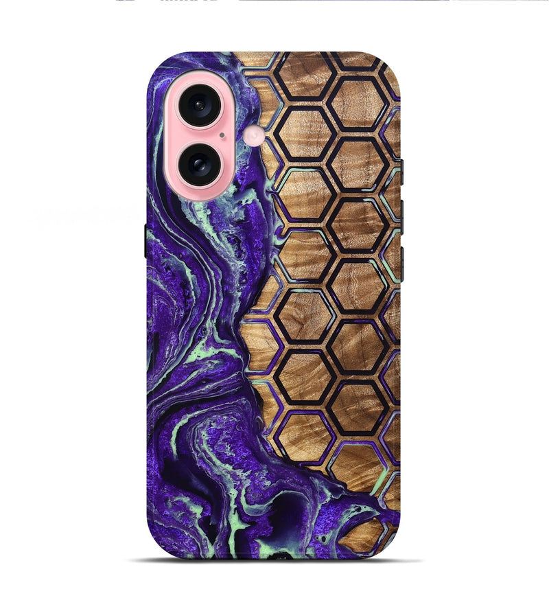 iPhone 16 Wood Live Edge Phone Case - Brandyn (Pattern, 832049)