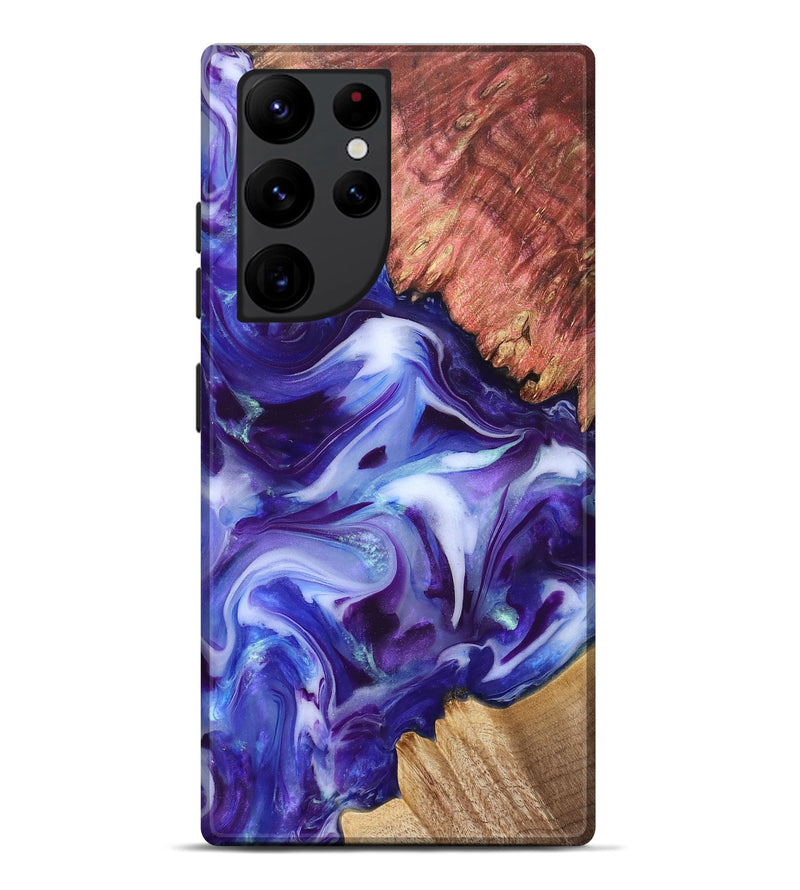 Galaxy S22 Ultra Wood Live Edge Phone Case - Dock (Purple, 832051)