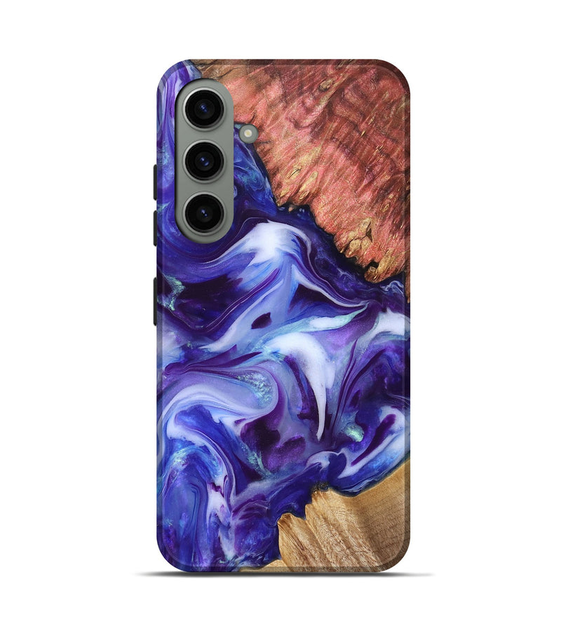 Galaxy S24 Wood Live Edge Phone Case - Dock (Purple, 832051)