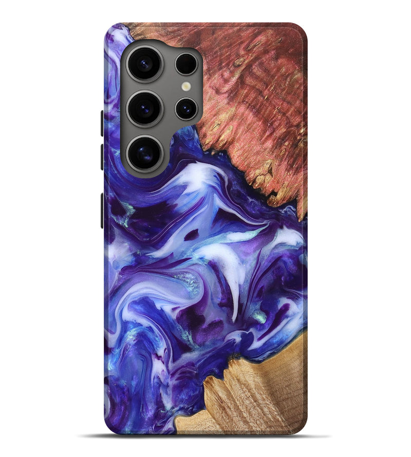 Galaxy S25 Ultra Wood Live Edge Phone Case - Dock (Purple, 832051)