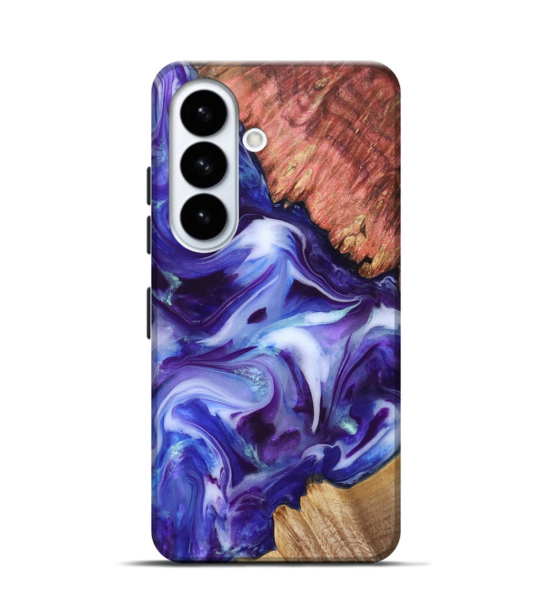 Galaxy S26 Wood Live Edge Phone Case - Dock (Purple, 832051)