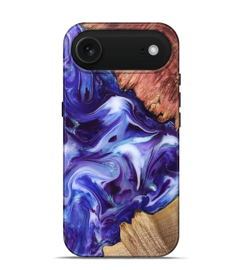 iPhone 17 Air Wood Live Edge Phone Case - Dock (Purple, 832051)