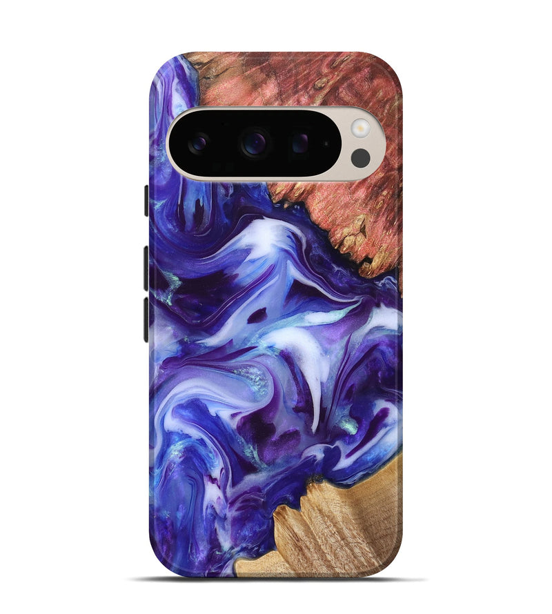 Pixel 10 Wood Live Edge Phone Case - Dock (Purple, 832051)