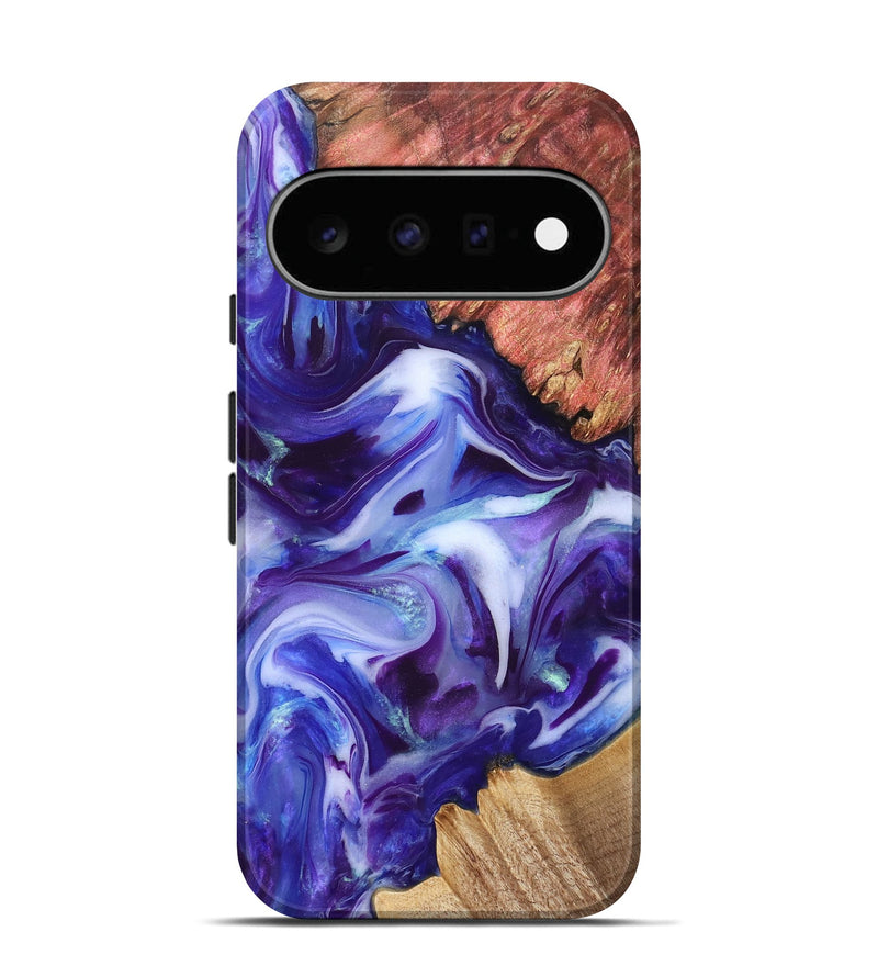 Pixel 11 Wood Live Edge Phone Case - Dock (Purple, 832051)