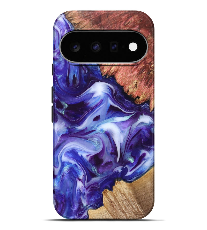Pixel 11 Pro XL Wood Live Edge Phone Case - Dock (Purple, 832051)