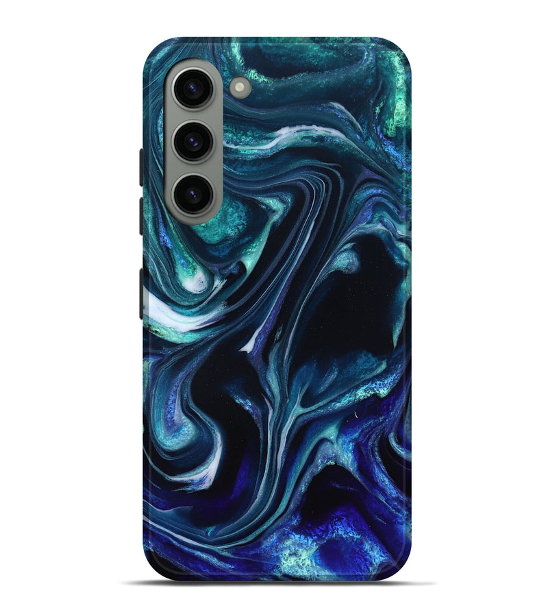 Galaxy S23 Plus ResinArt Live Edge Phone Case - Miracle (Blue, 832052)