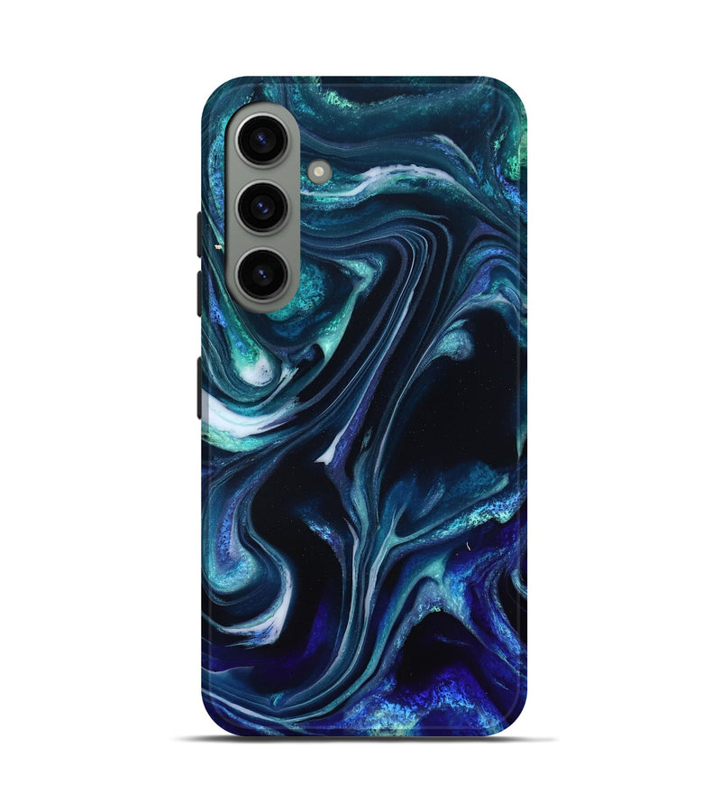Galaxy S24 ResinArt Live Edge Phone Case - Miracle (Blue, 832052)