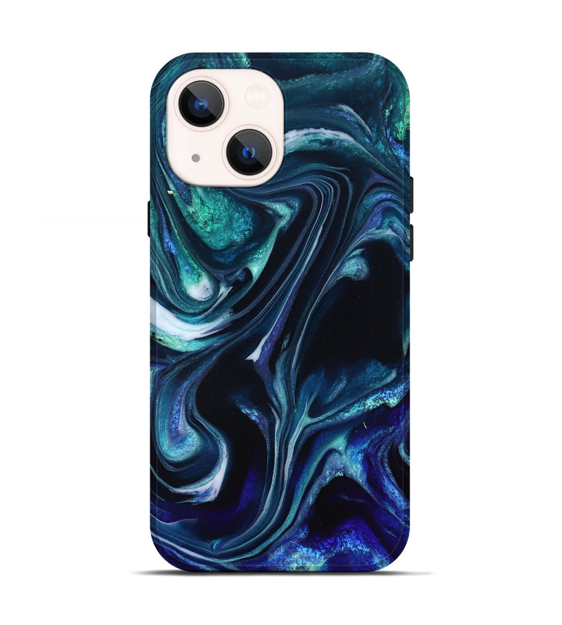 iPhone 13 ResinArt Live Edge Phone Case - Miracle (Blue, 832052)