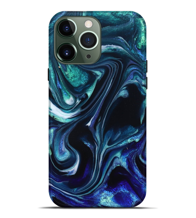 iPhone 13 Pro Max ResinArt Live Edge Phone Case - Miracle (Blue, 832052)