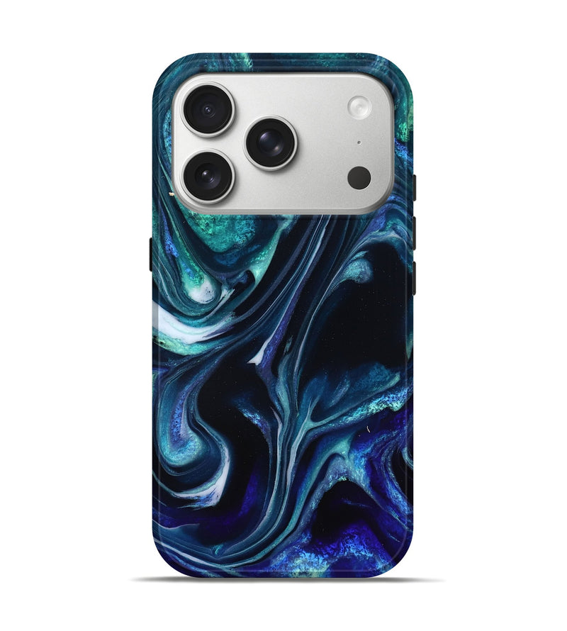 iPhone 17 Pro ResinArt Live Edge Phone Case - Miracle (Blue, 832052)